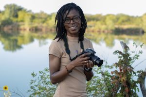 Photographer at the lake